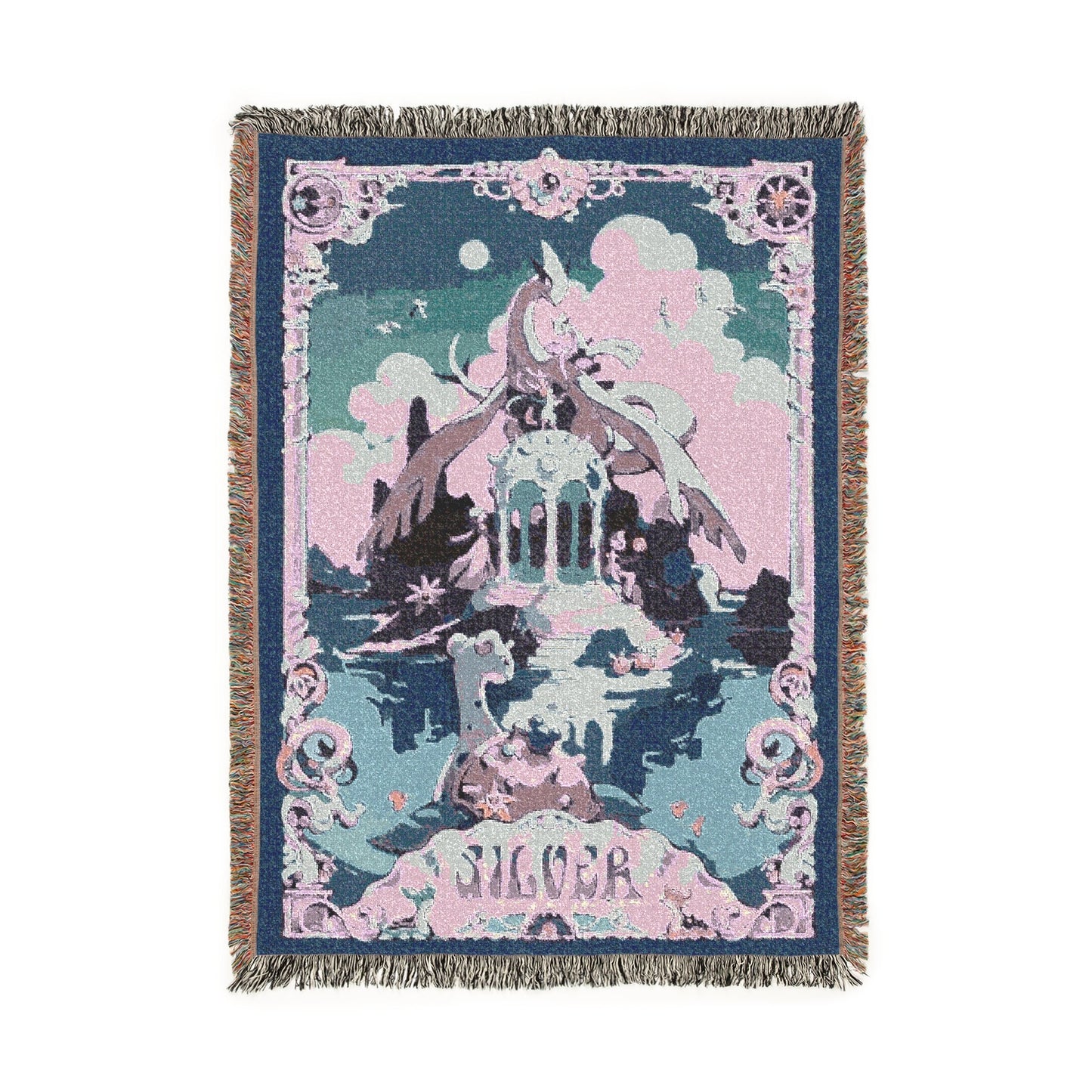 Kantorugs - Silver Woven Blanket