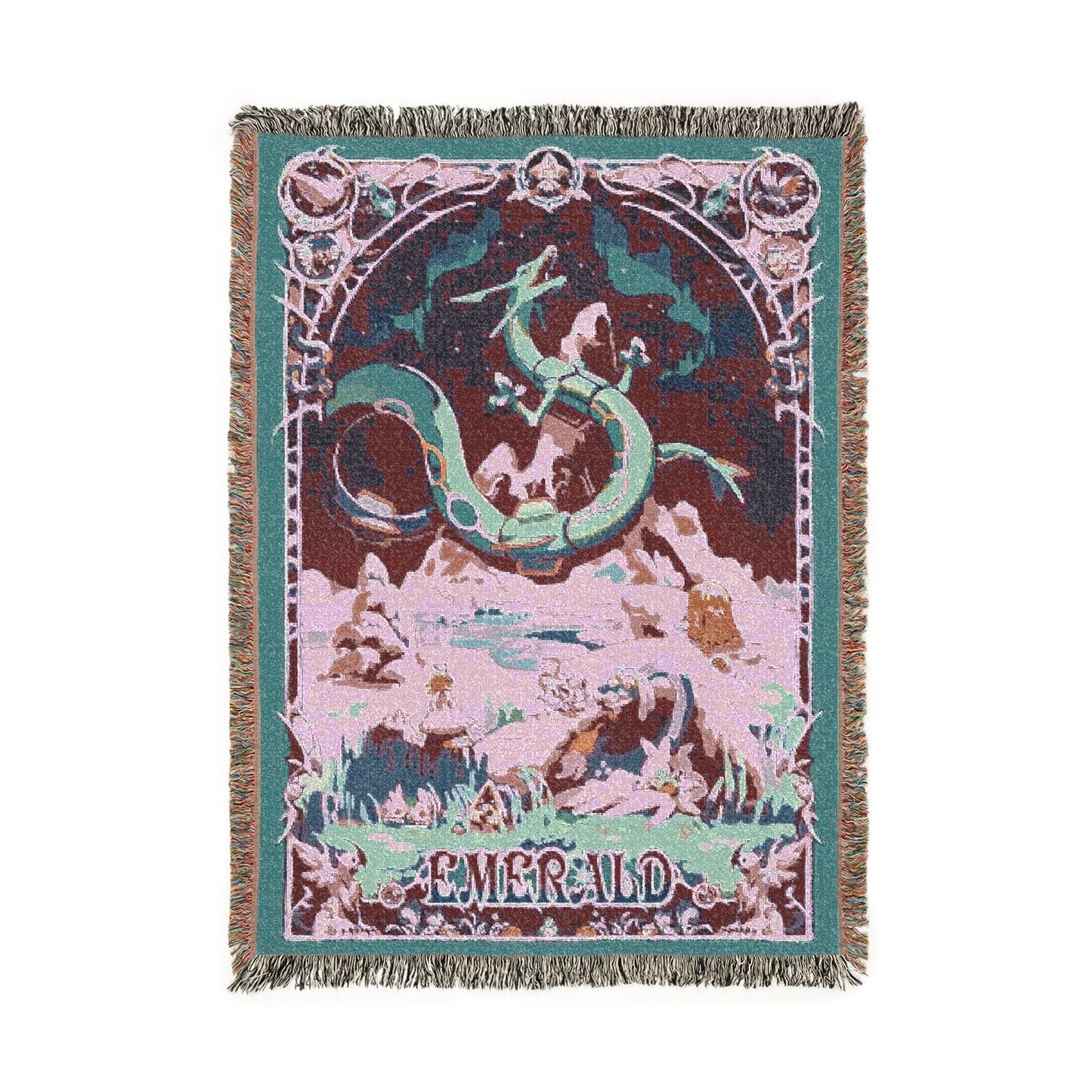 Kantorugs - Emerald Woven Blanket